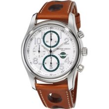 Frederique Constant Men's Healey Swiss Made Automatic Chronograph Tan Leather Strap Watch