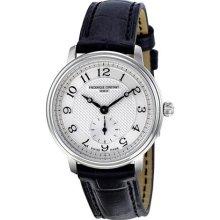 Frederique Constant Slim Line Silver Guilloche Dial Ladies Watch ...