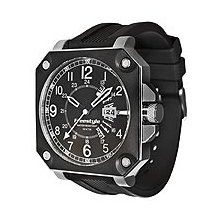 Freestyle Mens Trooper Analog Stainless Watch - Silver Bracelet - Black Dial - 101165