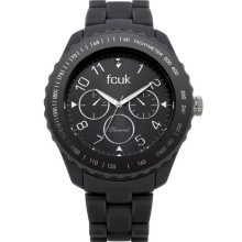 French Connection Fcuk Ladies Black Diamond Set Watch Fc1139b