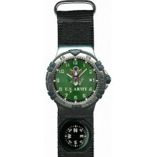 Frontier Watches US Army Velcro Strap Watch with Compass