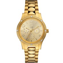 G by GUESS Studded Gold-Tone Bracelet Watch