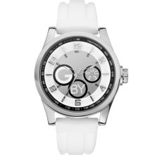 G by GUESS White Sport Strap Watch