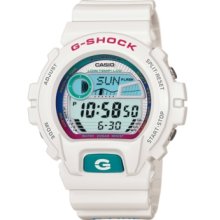 G-Shock Watch, Mens White Resin Strap GLX6900-7