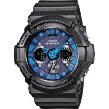 G-Shock Watch, Mens Analog-Digital Black Resin Strap 55x53mm GA200SH-2