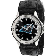 Game Time White Nfl-Vet-Car Men'S Nfl-Vet-Car Veteran Custom Carolina Panthers Veteran Series Watch