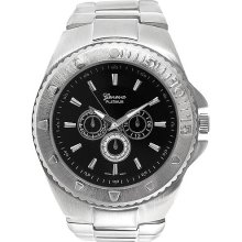 Geneva Platinum Men's Chronograph-Style Link Watch