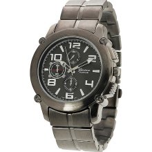 Geneva Platinum Men's Glow-in-the-Dark Link Watch