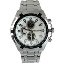 Gentle Hand Hours Clock Dial Sport Men Water Steel Wrist Watch Mww23