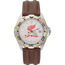 Gents Detroit Red Wings All Star Watch With Leather Strap