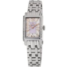 Gevril Women's 8428REB Super Mini Quartz Pink Mother of Pearl Diamond Watch