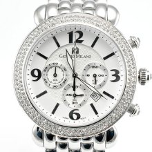 Giorgio Milano 944st02 White Dial Crystal Bezel Stainless Steel Women's Watch