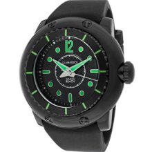 Glam Rock Watches Men's Miami Beach Black Dial Black Silicone Black S