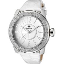 Glam Rock Watches Women's Aqua Rock Diamonds White Dial White Genuine