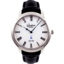 Glashutte Senator Meissen White Gold Watch 100-10-05-04-04