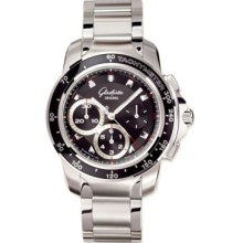 Glashutte Sport Evolution Chronograph Steel Watch 39-31-43-03-14