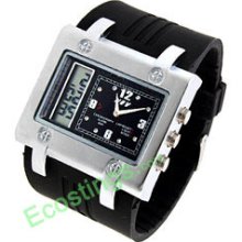 Good Band wiht Cube Case 2 in 1 Multifunction Sports Wristwatch