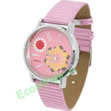 Good Jewelry Sunflower Purple Strap Quartz Watch Wrist Watch