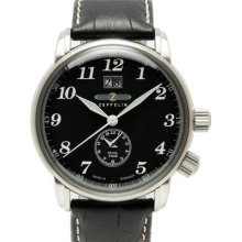 Graf Zeppelin German Made Dual Time, Big Date Watch with Two Crowns. #7644-2