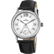 Grovana Mens Big Date Silver Dial Quartz Watch