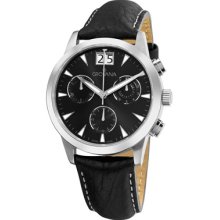 Grovana Watches Grovana Mens Black Chronograph Dial Quartz Watch Chro