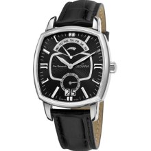 Grovana Watches Grovana Mens Traditional Black Dial Quartz Watch Day