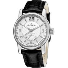 Grovana Watches Grovana Mens Day Retrograde Silver Dial Quartz Watch