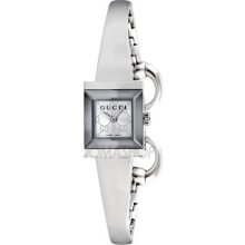 Gucci G-Frame Square Silver Dial Women's watch #YA128511