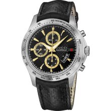 Gucci G-Timeless Black Dial Chronograph Mens Watch YA126237