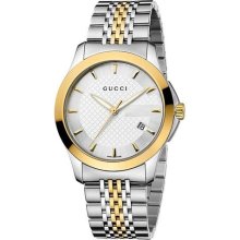 Gucci G-Timeless Two-Tone Stainless Steel Mens Watch YA126409