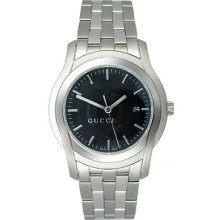 Gucci Men's 5505 Black Dial Watch ya055211