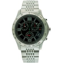 Gucci Stainless Steel Chronograph Mens Watch YA126205