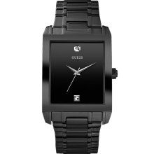 GUESS Black IP/Stainless Steel Bracelet Watch