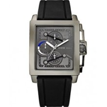 Guess Black Silicon Gunmetal Dial Men's Watch U14006g1