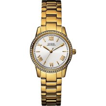 GUESS Gold-Tone Stainless Steel Ladies Watch U12645L1