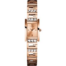 Guess Ladies U0200l1 Crystal Accent Rose Goldtone Bracelet