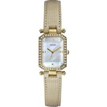 Guess Ladies'Proposal Beige Leather Strap W0108L2 Watch