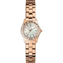 Guess U0025L3 MOP Dial Rose Gold Tone Stainless Steel Women's Watch