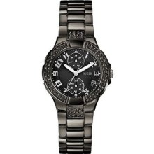Guess U13586l3 Chronograph Stainless Steel All Black Ladies Watch