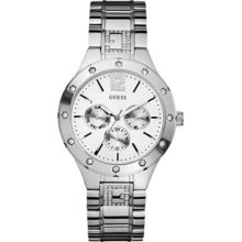 Guess Women's U13612l1 Stainless Steel Chronograph Ladies Watch