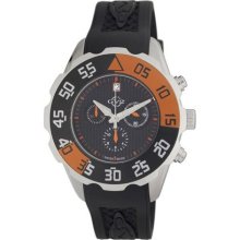 GV2 by Gevril Men's 3002R Parachute Chronograph Rubber Date Watch ...