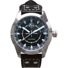 H3TACTICAL Stealth Mission 3-Hand Leather Men's watch #H3.501271.12