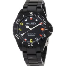 Haurex Italy 7k374unf Ink Black Dial Black Aluminum Watch
