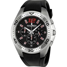 Haurex Italy Speed Chronograph Black Dial Mens Watch 3A384UNR