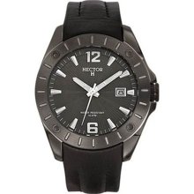 Hector H France Men's Black PVD Stainless Steel Watch ...