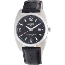 Hector H France Men's 'Fashion' Leather Strap Quartz Watch