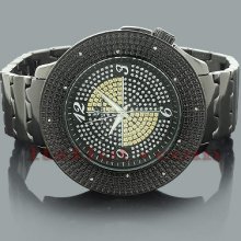 Hip Hop Watches: Super Techno Mens Diamond Watch 0.12ct