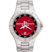 Houston Rockets Mens Stainless Pro II Watch