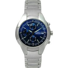 Hush Puppies Blue Dial Chronograph Tachymeter Mens Watch 6693M.1503