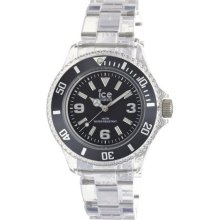 Ice-Watch Women's Ice-Pure PU.AT.S.P.12 Clear Plastic Quartz Watc ...